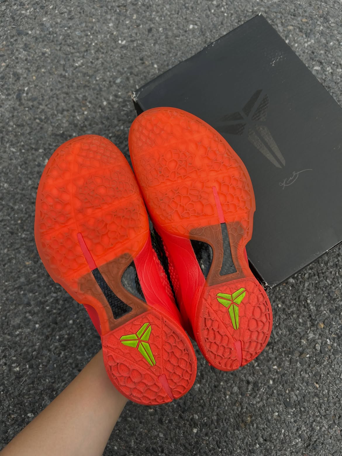 8.5 us USED มือสอง สภาพดี Nike Kobe 6 Protro Reverse Grinch