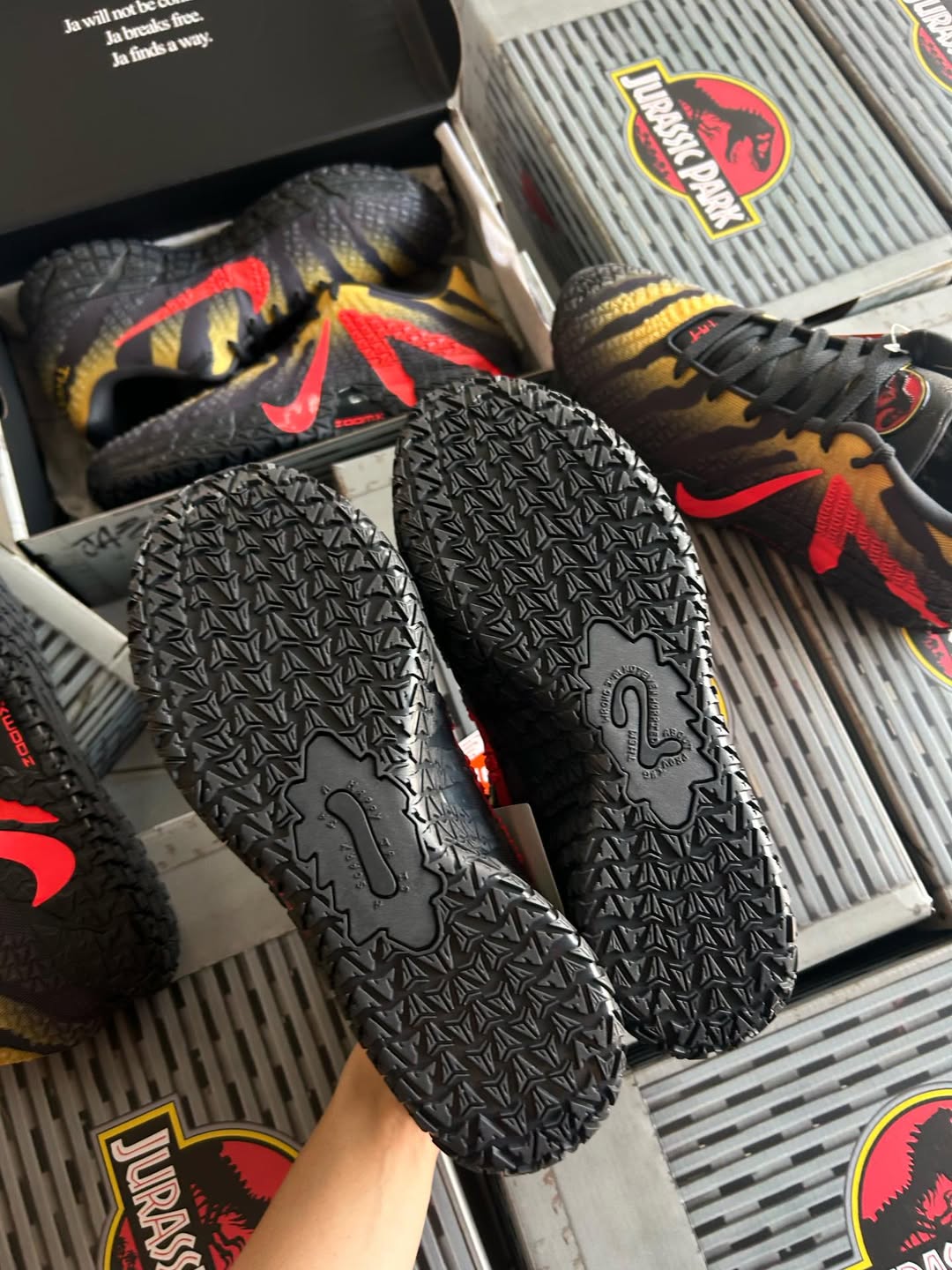 Nike Ja 3 Jurassic Park Raptor