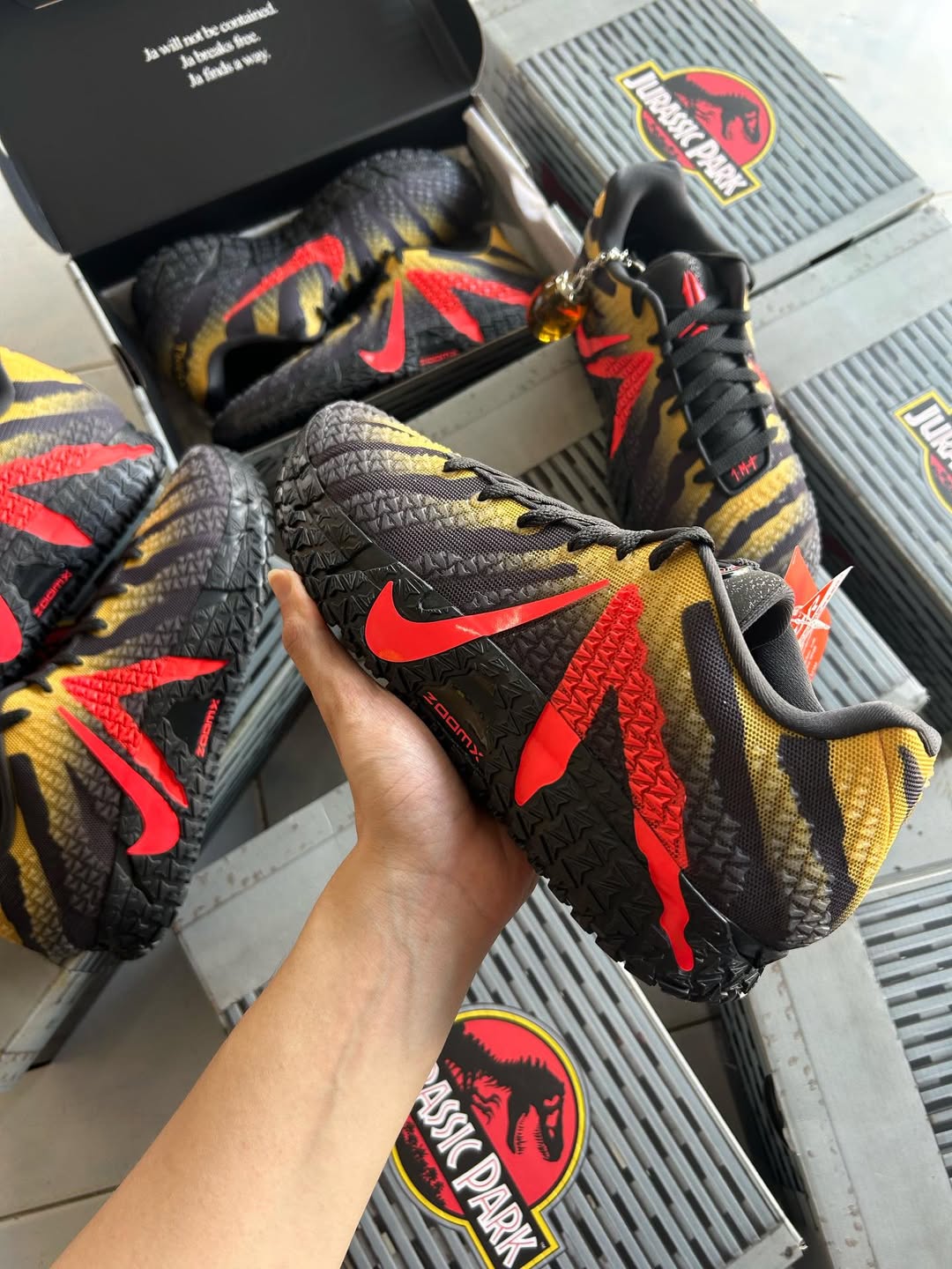 Nike Ja 3 Jurassic Park Raptor