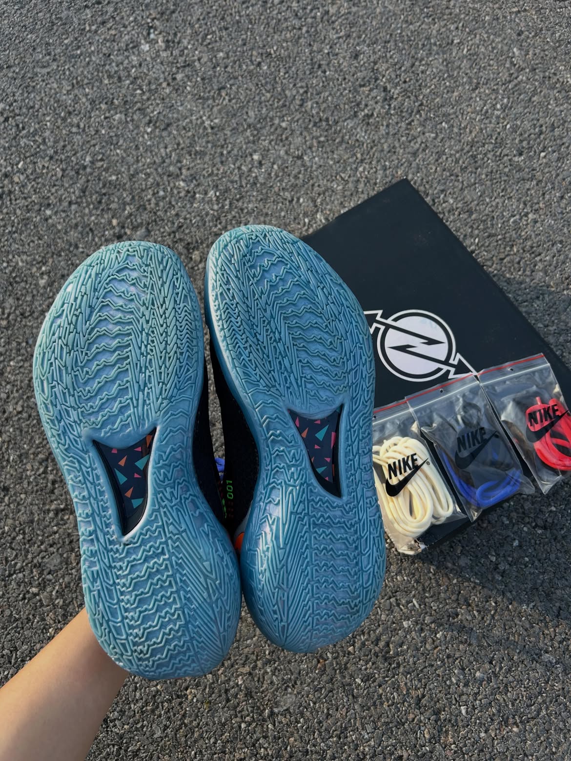 12 us USED มือสอง สภาพดี Nike Air Zoom GT Cut Titan x Dylan Harper Black Multi