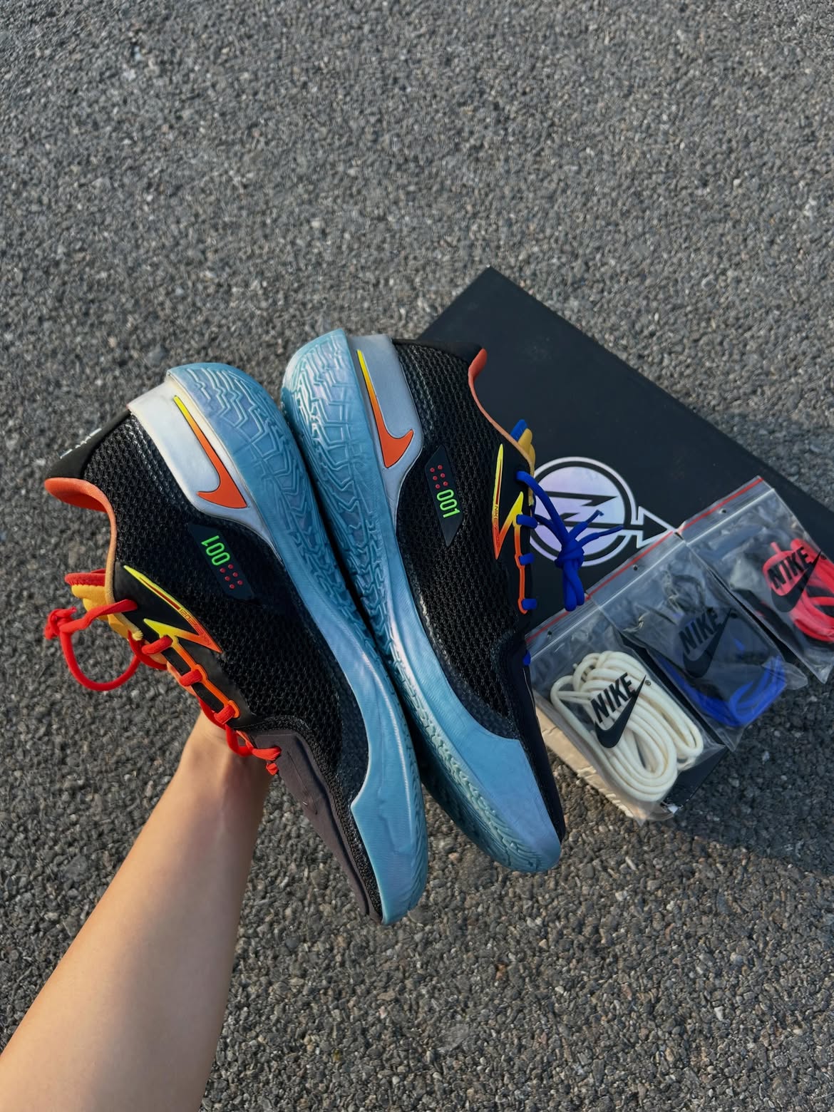 12 us USED มือสอง สภาพดี Nike Air Zoom GT Cut Titan x Dylan Harper Black Multi