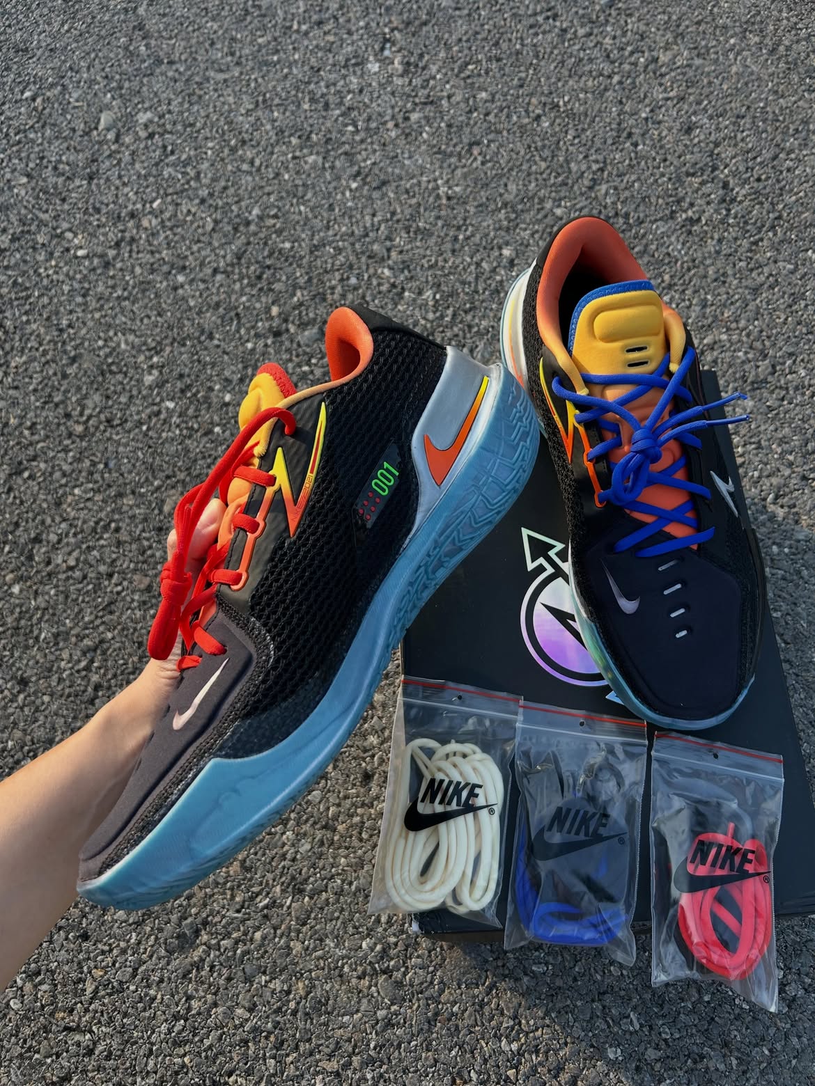 12 us USED มือสอง สภาพดี Nike Air Zoom GT Cut Titan x Dylan Harper Black Multi