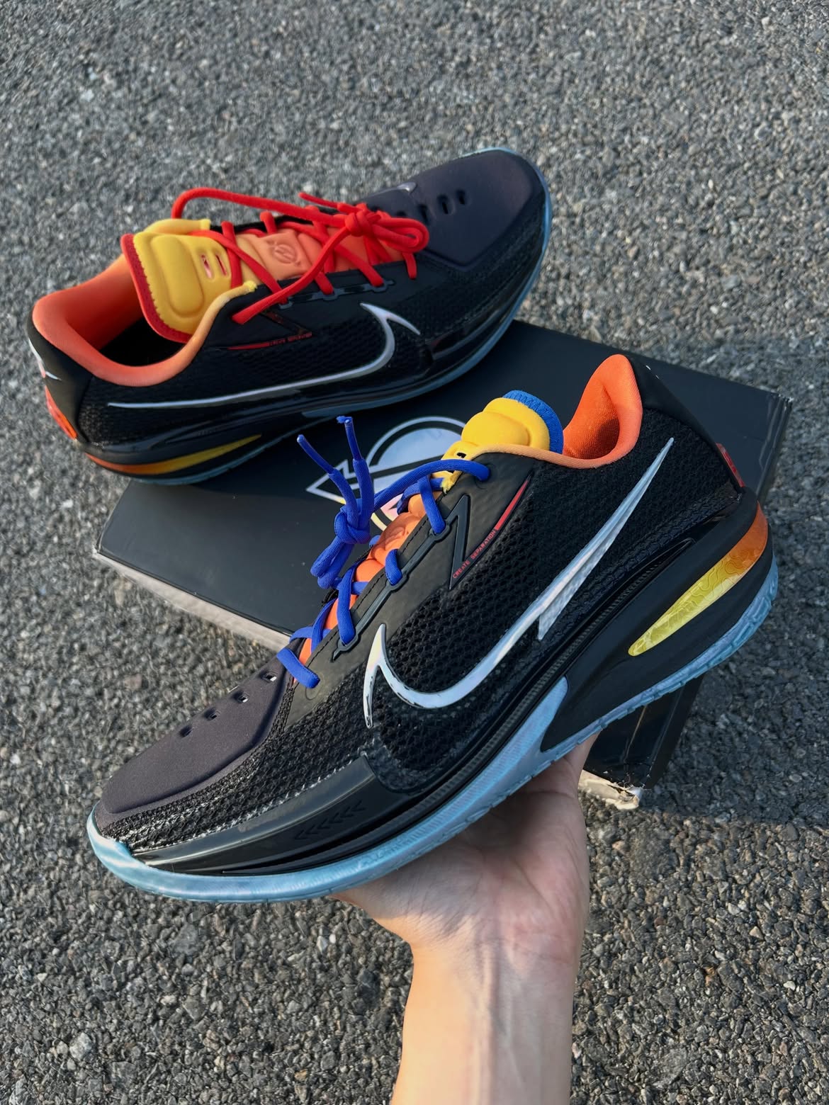 12 us USED มือสอง สภาพดี Nike Air Zoom GT Cut Titan x Dylan Harper Black Multi