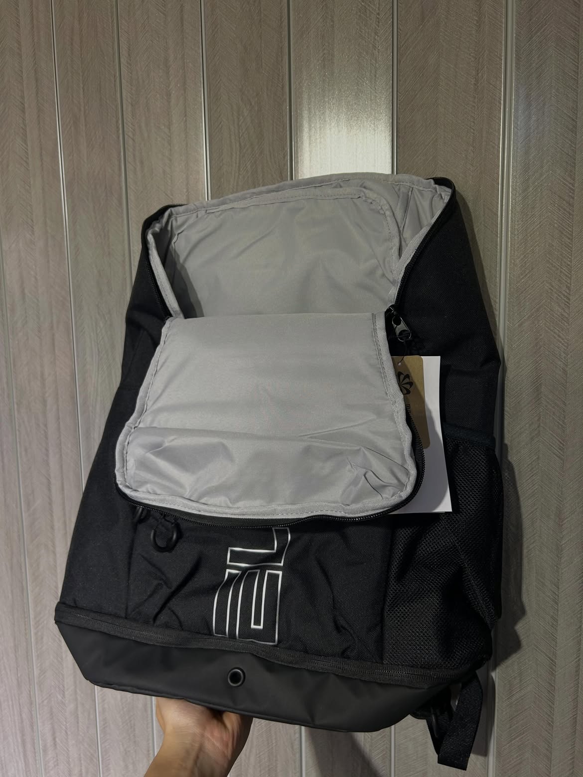 Nike Varsity Elite Backpack Black Metallic Silver (32L)