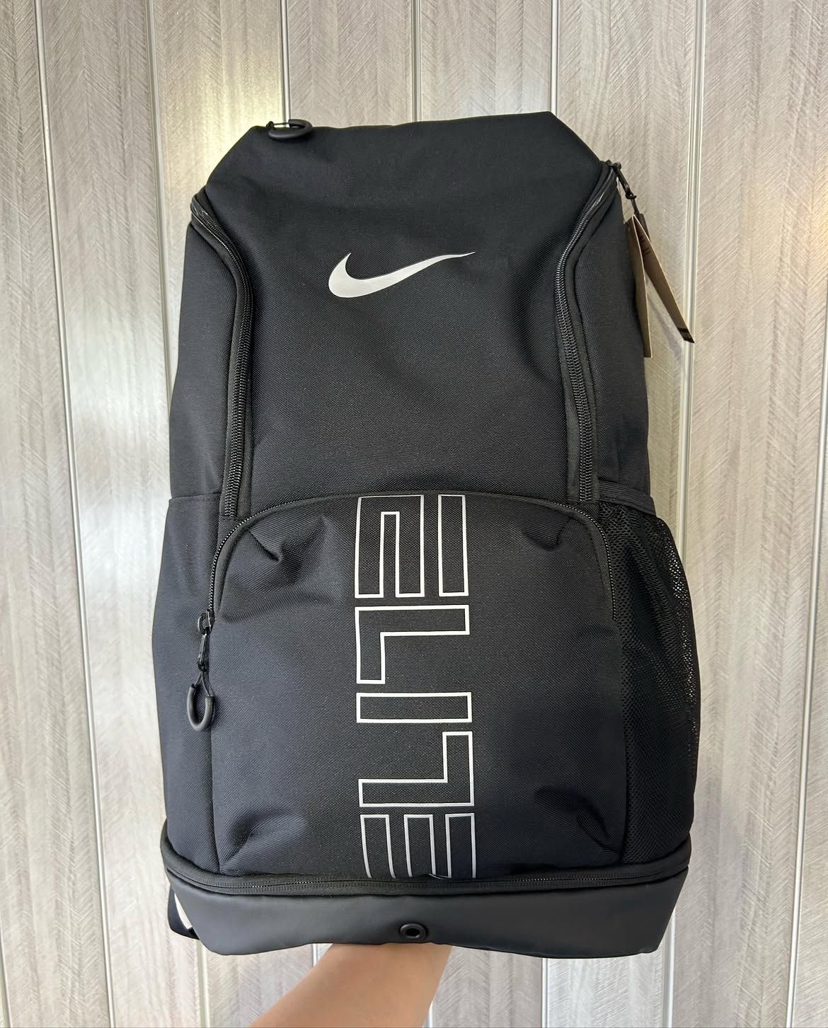 Nike Varsity Elite Backpack Black Metallic Silver (32L)