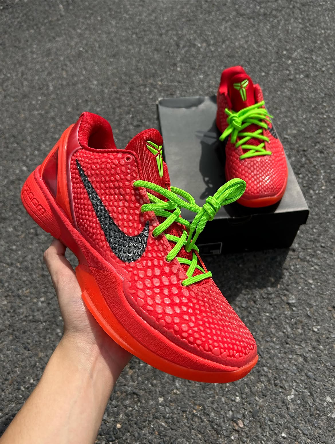 (PRE ORDER ราคาสอบถามทางไลน์)  Nike Kobe 6 Protro Reverse Grinch