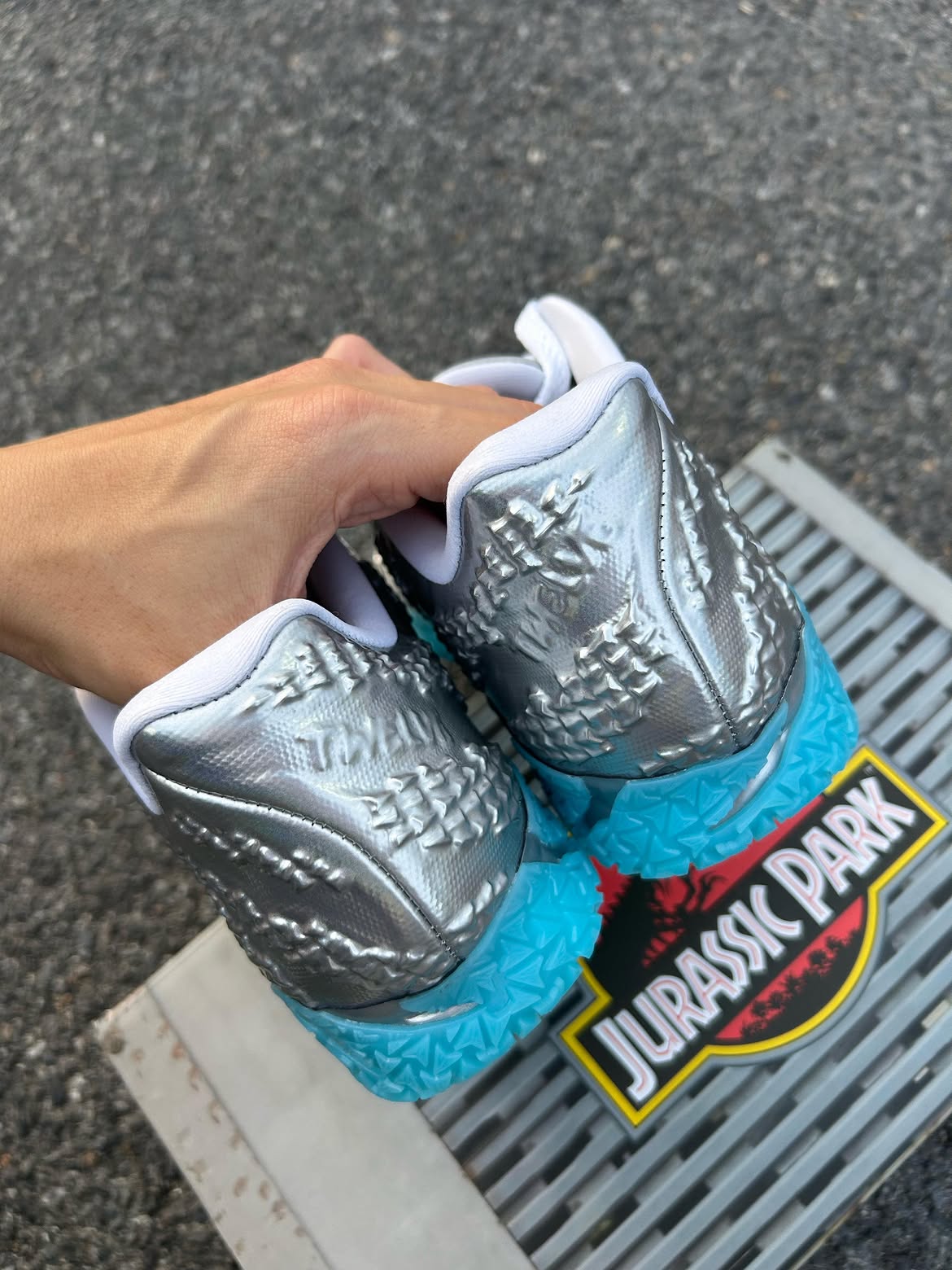(PRE ORDER ราคาสอบถามทางไลน์) Nike Ja 3 Jurassic Park Metallic Silver