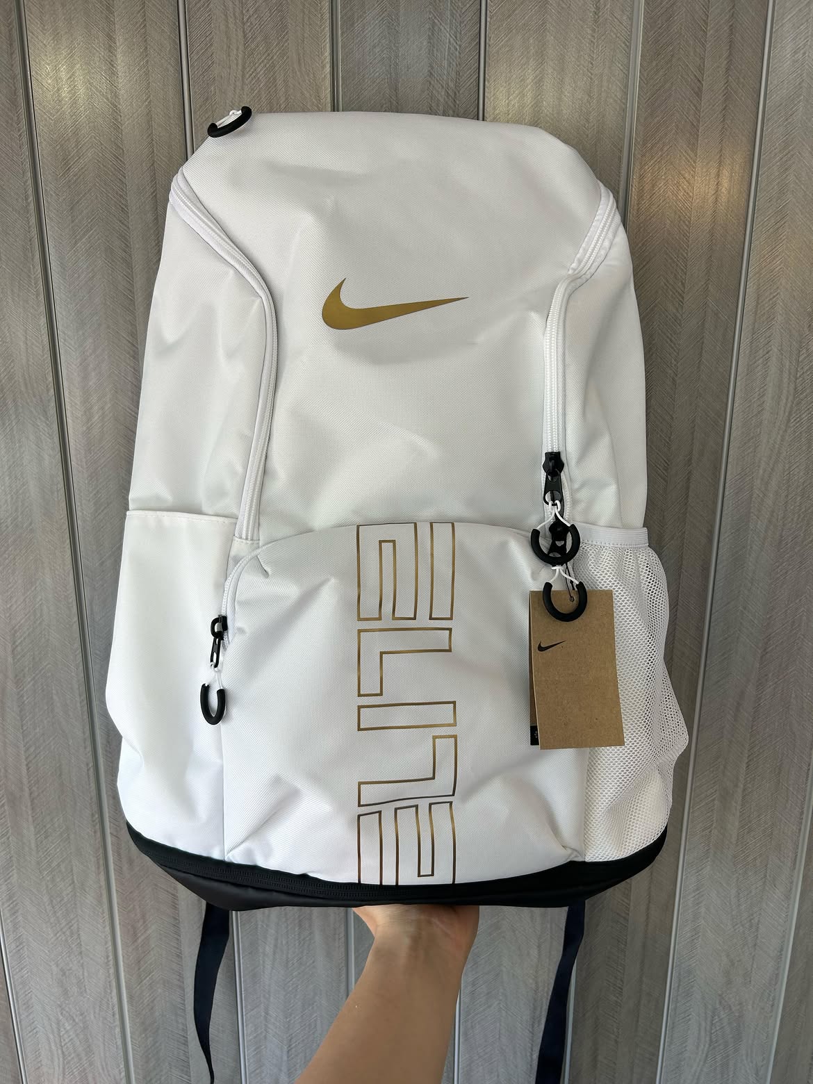 Nike Varsity Elite Backpack White Gold (32L)